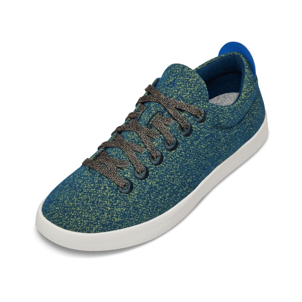 Allbirds Men's Wool Pipers - Sneakers Blue - QTI064138